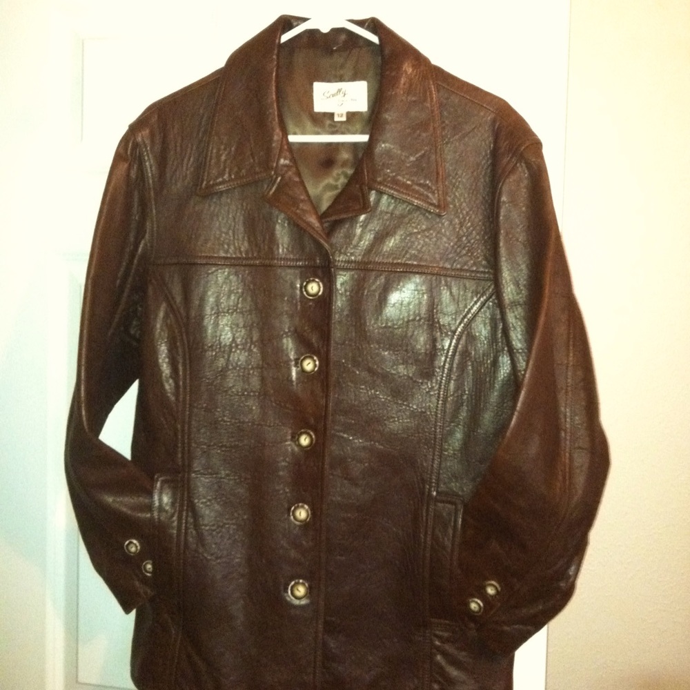 Beautiful Scully Leather Blazer, 12